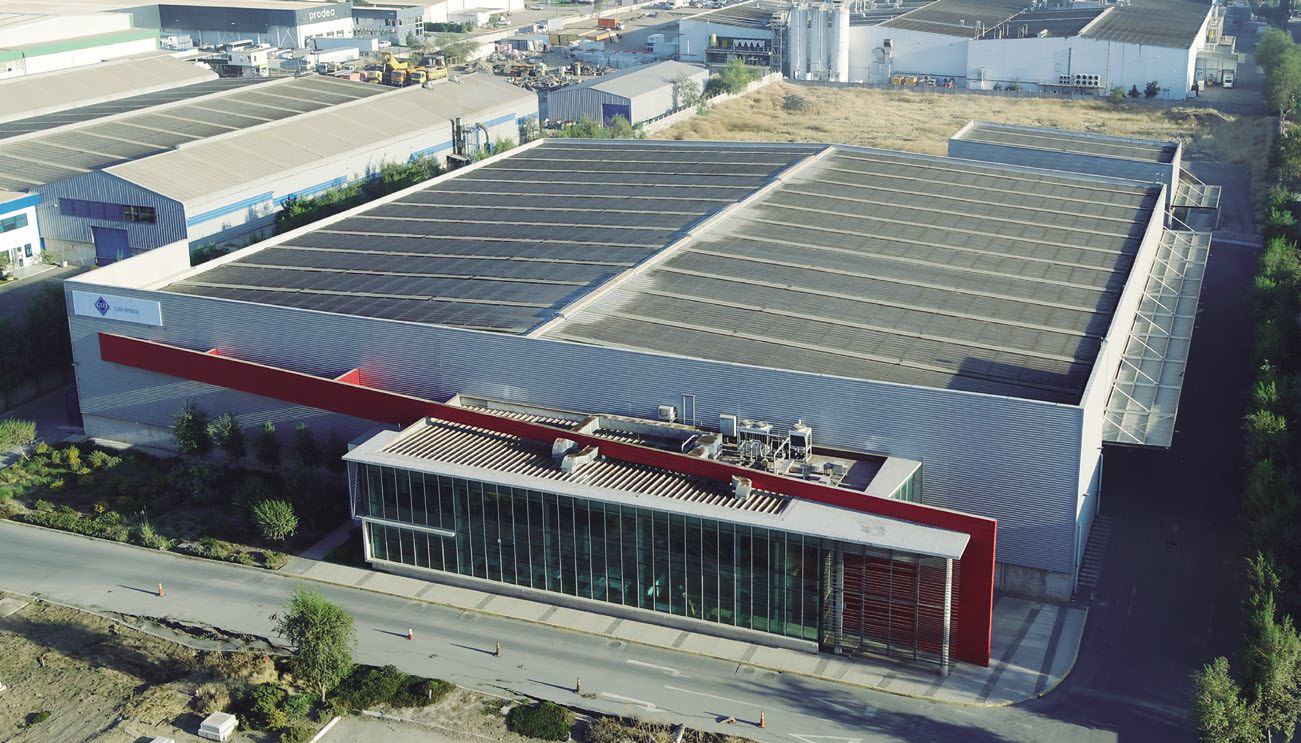 Vista aérea de la nueva planta extrusora de VEKA en Chile.