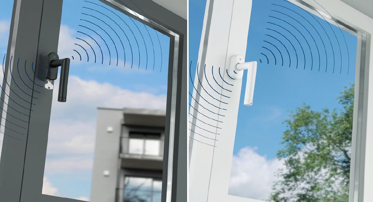 La eMANILLA CONNECTSENSE de ventana de HOPPE: Supervisión inteligente para el hogar